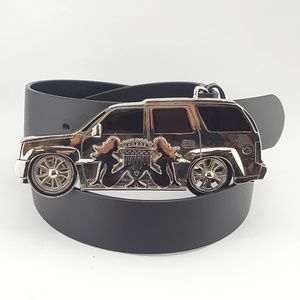 Spinner SUV Buckle with Black Belt